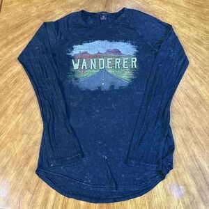 Wanderer Band Long Sleeve Shirt Small Music Graphic Tee